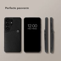 Selencia Riva Backcover met Pashouder Samsung Galaxy S26 Ultra - Zwart