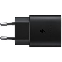 Samsung Originele USB-C naar USB-C kabel - 1 meter - 25 Watt + Originele Fast Charging Adapter USB-C Oplader - 25 Watt - Zwart