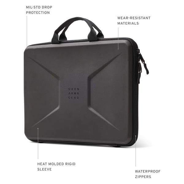 UAG Civilian Shock Laptop Hoes met Handvat 16 inch - Large - Zwart