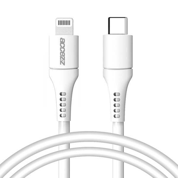 Accezz Lightning naar USB-C kabel - MFi certificering - 1 meter - Wit