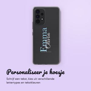 Gepersonaliseerd hoesje met naam Samsung Galaxy A53 - Transparant