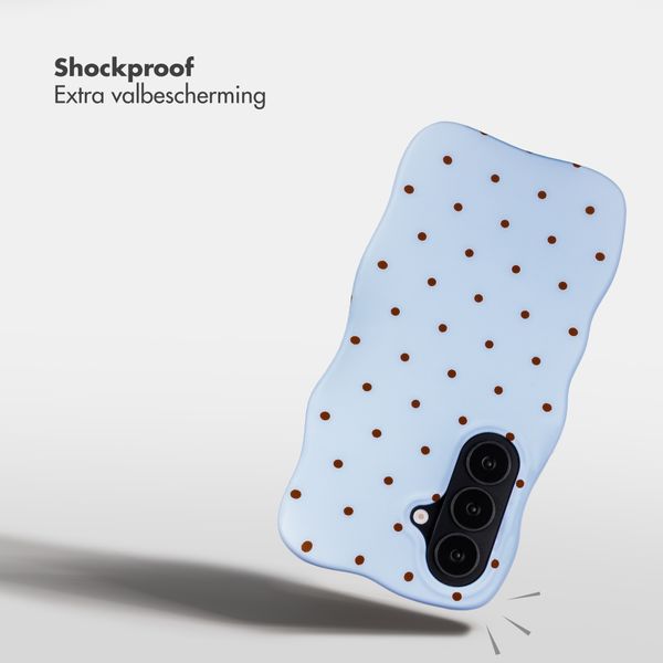 Selencia Vivid Wavy Backcover met MagSafe Samsung Galaxy S26 - Happy Dots Digital Sky