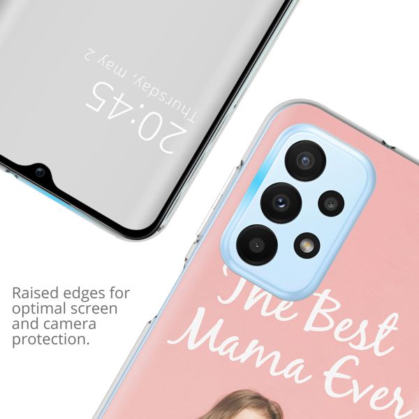 Ontwerp je eigen Samsung Galaxy A23 (5G) gel hoesje - Transparant