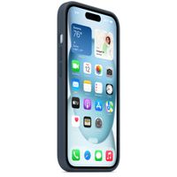 Apple Silicone Backcover MagSafe Apple iPhone 15 - Storm Blue