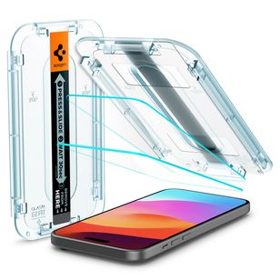 Spigen GLAStR EZ Fit Screenprotector + Applicator 2-pack Apple iPhone 16 / 15