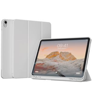 Accezz Smart Silicone Bookcase iPad Air 11 inch (2024) M2 / Air 5 (2022) / Air 4 (2020) - Grijs