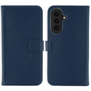 Selencia Echt Leren Bookcase Samsung Galaxy A57 (5G) - Donkerblauw