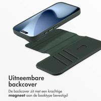 Accezz Leather Bookcase 2-in-1 met MagSafe Apple iPhone 17 Pro - Cedar Green