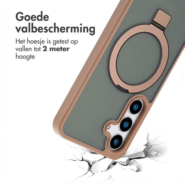 Accezz Ring Stand Backcover met MagSafe Samsung Galaxy S24 - Bruin