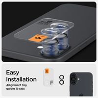 Spigen GLAStR EZ Fit Optik Pro Camera Protector 2 Pack Apple iPhone 16 / 16 Plus - Black