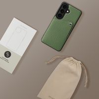 Selencia Riva Backcover met Pashouder Samsung Galaxy S26 - Sage Green