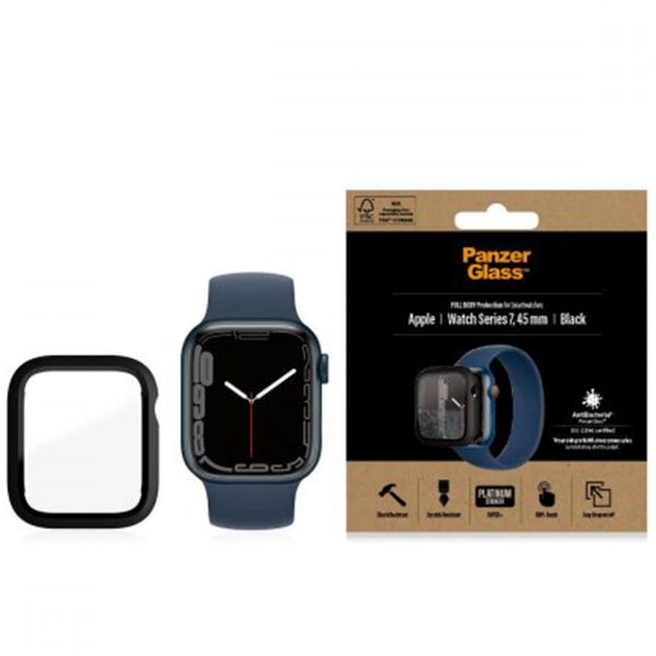 PanzerGlass Full Body Case Apple Watch 7 / 8 / 9 - 45 mm - Zwart