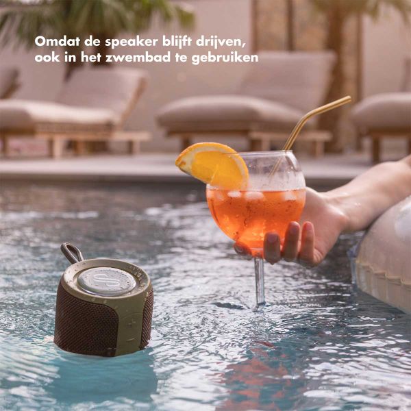 Selencia AquaPlay Bluetooth Speaker - Draadloze speaker - Waterproof - Army Green