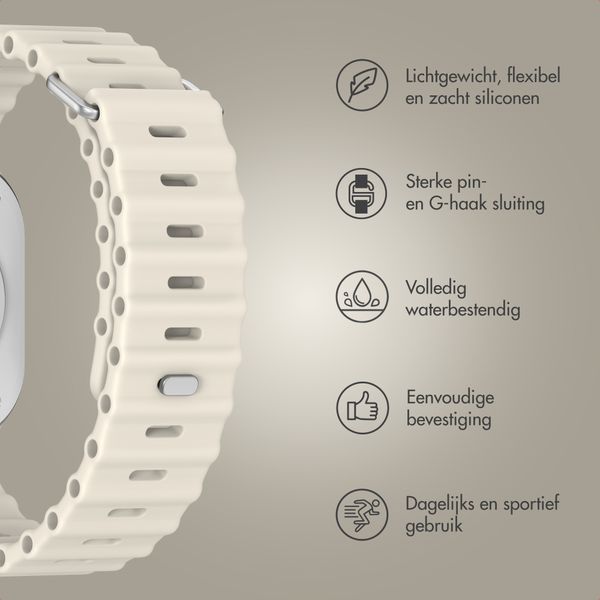 Accezz Ocean bandje Apple Watch | 44/45/46/49 mm - Sterrenlicht