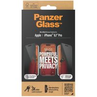 PanzerGlass Privacy Ultra-Wide Fit Anti-Bacterial Screenprotector incl. applicator Apple iPhone 15 Pro