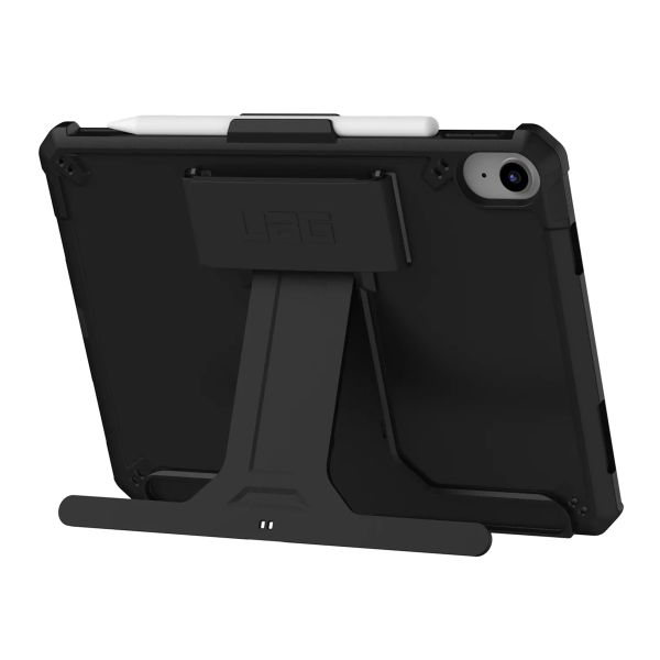 UAG Scout backcover met KickStand en Handstrap Apple iPad 11 (2025 A16 / iPad 10 (2022) in fabrieksverpakking - Zwart