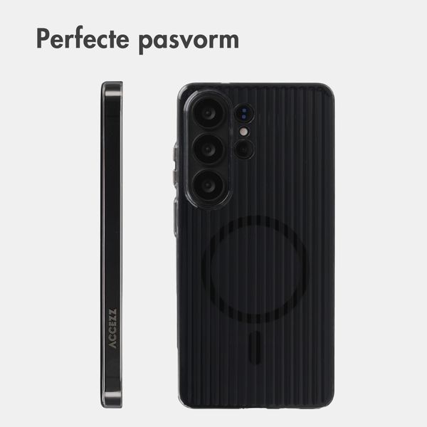Accezz Lite Backcover met MagSafe | Fluted | Samsung Galaxy S26 Ultra - Smokey Clear