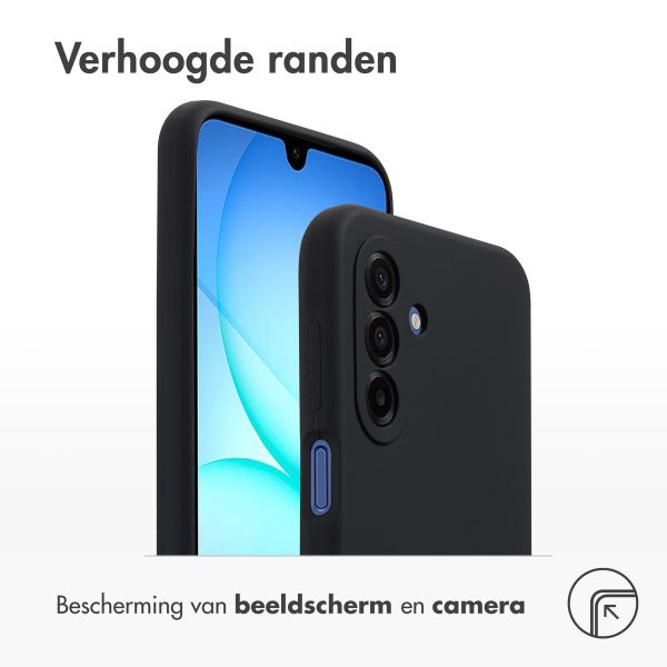Accezz Liquid Silicone Backcover Samsung Galaxy A17 - Zwart