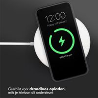 Accezz Liquid Silicone Backcover Samsung Galaxy A57 (5G) - Zwart