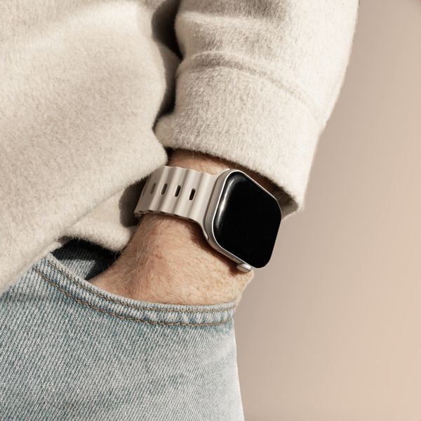 Accezz Ocean bandje Apple Watch | 44/45/46/49 mm - Sterrenlicht