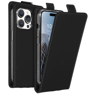 Accezz Flipcase iPhone 15 Pro - Zwart