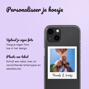 Gepersonaliseerd hoesje met polaroid iPhone 13 - Transparant