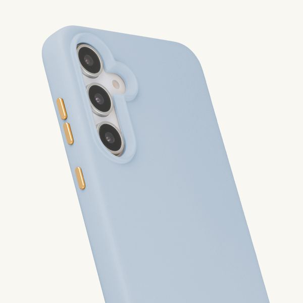 Selencia Rivièra MagSafe Backcover met afneembare haakjes Samsung Galaxy S25 / S24 - Powder Blue