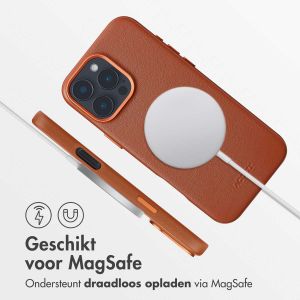 Accezz MagSafe Leather Backcover iPhone 16 Pro Max - Sienna Brown