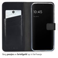 Selencia Echt Leren Bookcase Google Pixel 9 Pro XL - Zwart