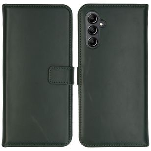 Selencia Echt Leren Bookcase Samsung Galaxy A14 (5G/4G) - Groen
