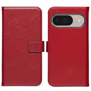 Selencia Echt Leren Bookcase Google Pixel 10 / 10 Pro - Red