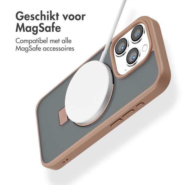 Accezz Ring Stand Backcover met MagSafe iPhone 15 Pro - Brown