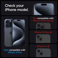 Spigen EZ Fit GLAS.tR met installatietray - Privacy Glass - 1 pack Apple iPhone 15 Pro