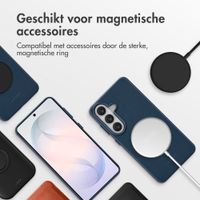 Accezz MagSafe Leather Backcover Samsung Galaxy S26 - Nightfall Blue