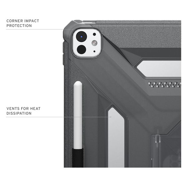 UAG Scout Plus Backcover met stand Apple iPad Pro 13 (2025) M5 / (2024) M4 - Ash