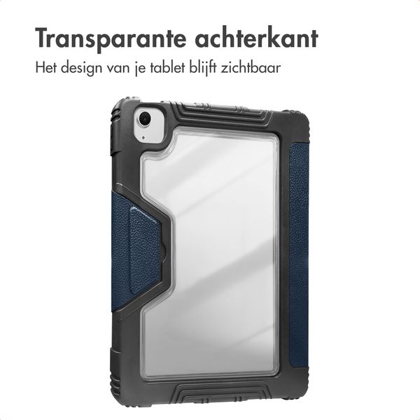 Accezz Rugged Trifold Bookcase Apple iPad Air 11 inch (2026) M4 / (2025) M3 / (2024) M2 / Air 5 (2022) / Air 4 (2020) - Donkerblauw