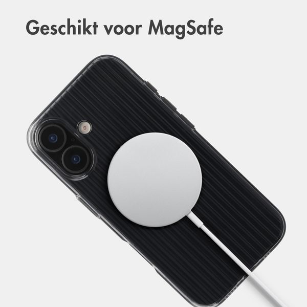 Accezz Lite Backcover met MagSafe | Fluted | Apple iPhone 17 - Smokey Clear