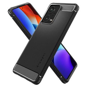 Spigen Rugged Armor Backcover Xiaomi Redmi Note 12 Pro - Zwart