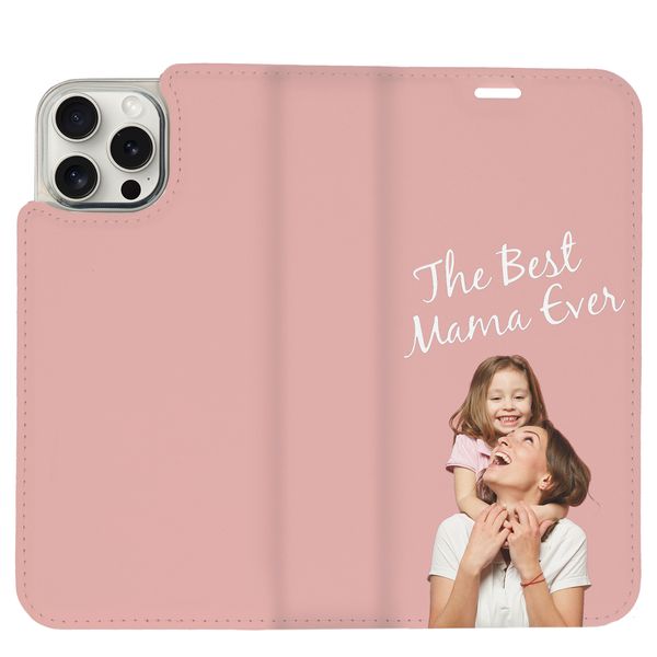 Ontwerp je eigen Compact gel bookcase hoes Apple iPhone 15 - Wit