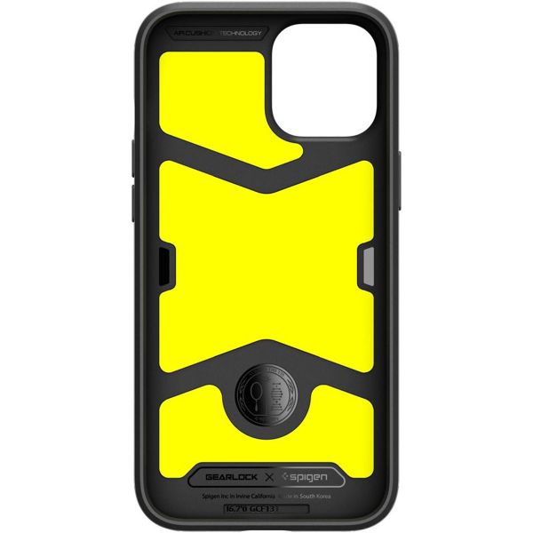 Spigen GearLock Backcover Apple iPhone 12 (Pro) - Zwart