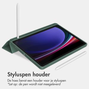 Accezz Smart Silicone Bookcase Samsung Galaxy Tab A9 8.7 inch - Donkergroen