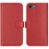 Selencia Echt Lederen Bookcase iPhone SE (2022 / 2020) / 8 / 7 / 6(s) - Rood