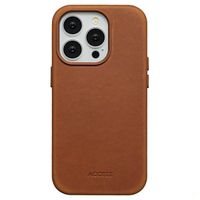 Accezz Vintage Leather Magsafe Backcover iPhone 14 Pro - Tabacco Cognac