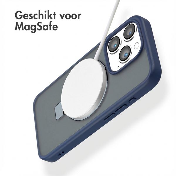 Accezz Ring Stand Backcover met MagSafe Apple iPhone 15 Pro - Blauw