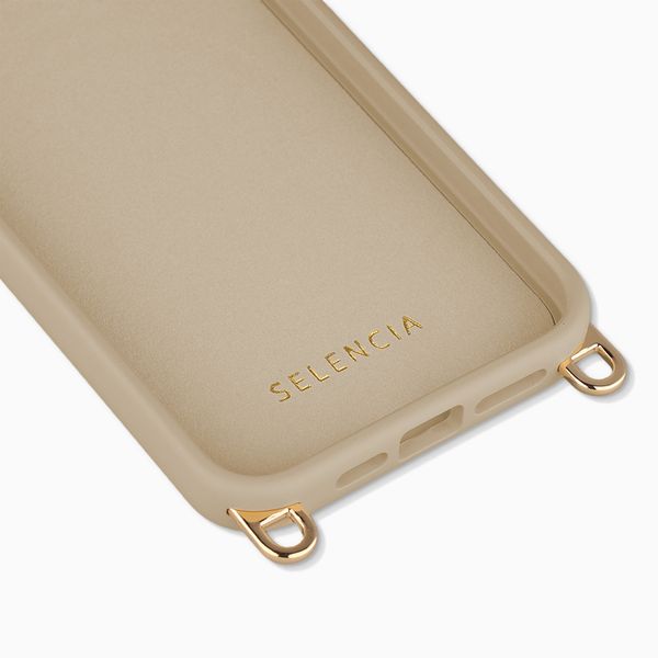 Selencia Rivièra MagSafe Backcover met afneembare haakjes Apple iPhone 13 Pro - Milky Latte
