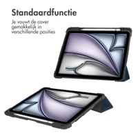 Accezz Rugged Trifold Bookcase Apple iPad Air 11 inch (2026) M4 / (2025) M3 / (2024) M2 / Air 5 (2022) / Air 4 (2020) - Donkerblauw