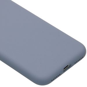 Accezz Liquid Silicone Backcover iPhone SE (2022 / 2020) / 8 / 7 - Lavender Gray