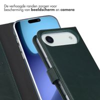 Selencia Echt Leren Bookcase Apple iPhone 17 Air - Groen