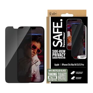 SAFE by PanzerGlass Privacy Screenprotector Ultra Wide Fit met applicator Apple iPhone 17e / 16e