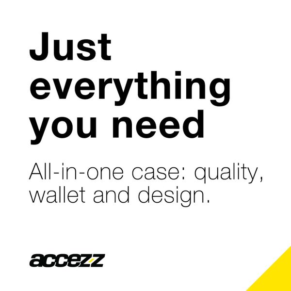 Accezz Wallet Softcase Bookcase Samsung Galaxy S6 - Zwart